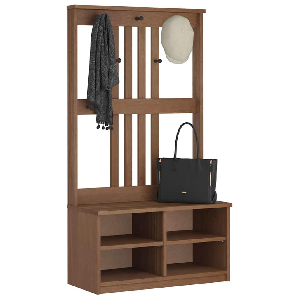 Předsíňový Strom Sandens 87X40X159,5Cm Borovicový Masiv