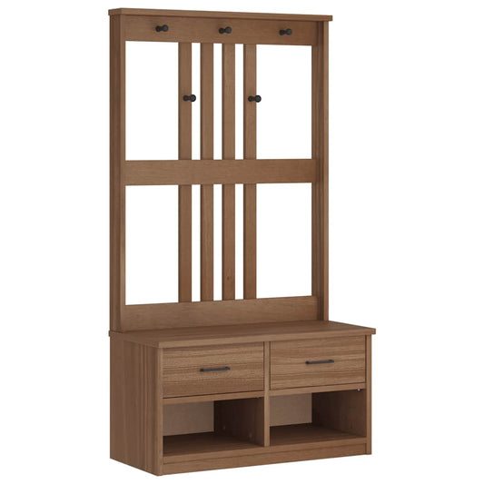 Předsíňový Strom Sandens 87X40X159,5Cm Borovicový Masiv