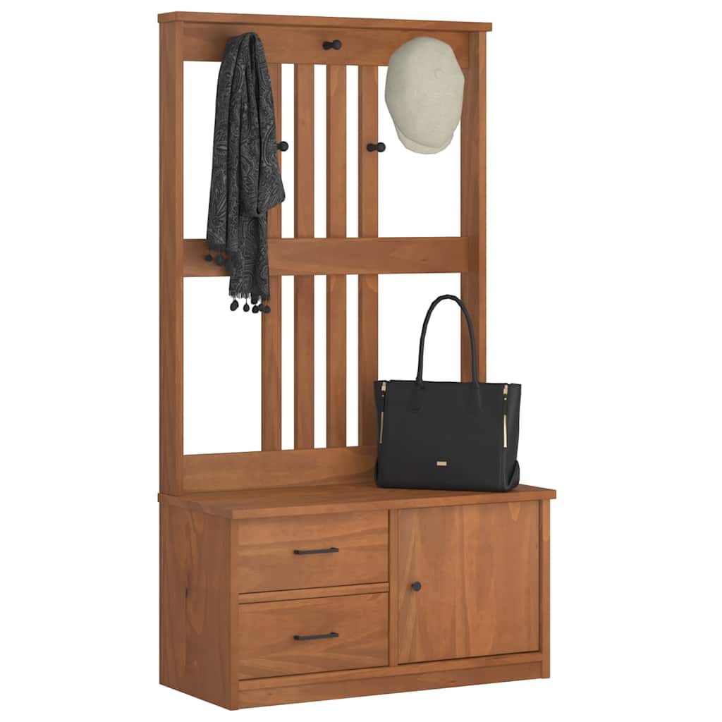 Předsíňový Strom Sandens 87X40X159,5Cm Borovicový Masiv