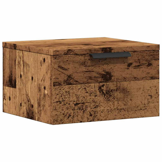 Nástěnný Noční Stolek Old Wood 34 X 30 X 20 Cm
