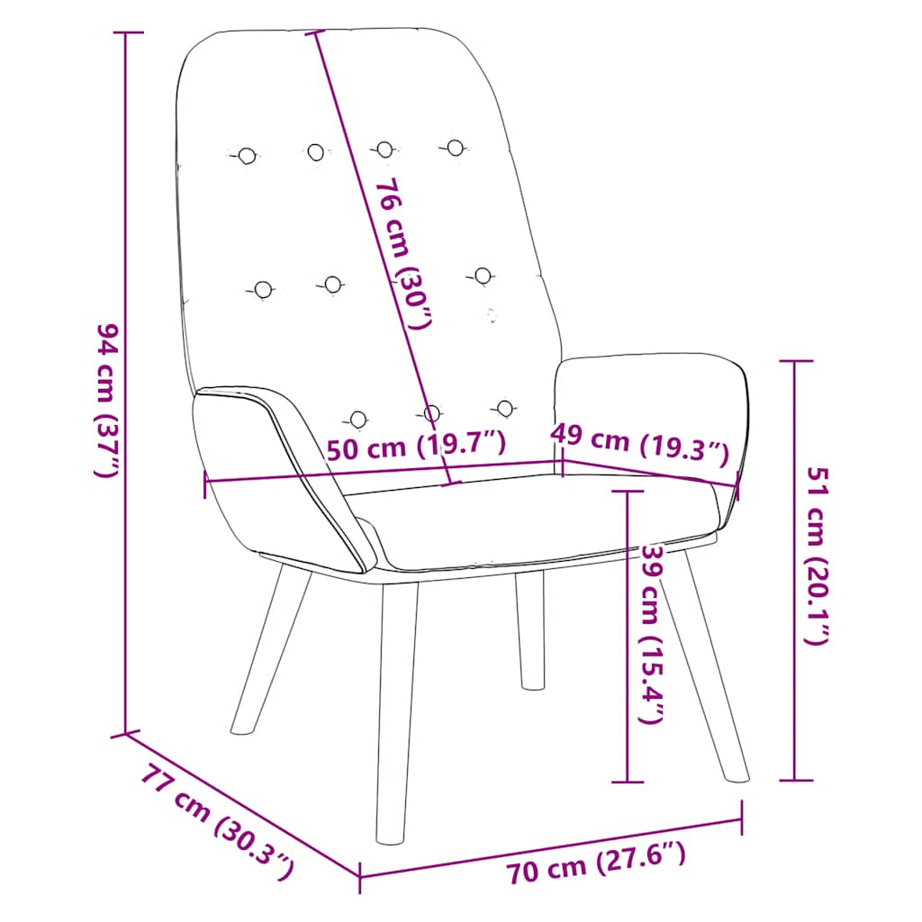 Relaxační Židle Textil