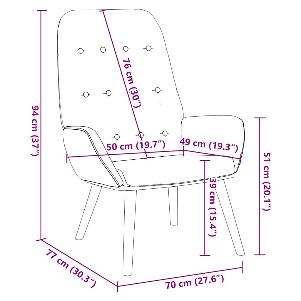 Relaxační Židle Textil