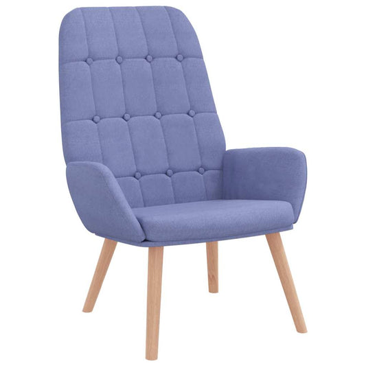 Relaxační Křeslo Džínově Modré Textil