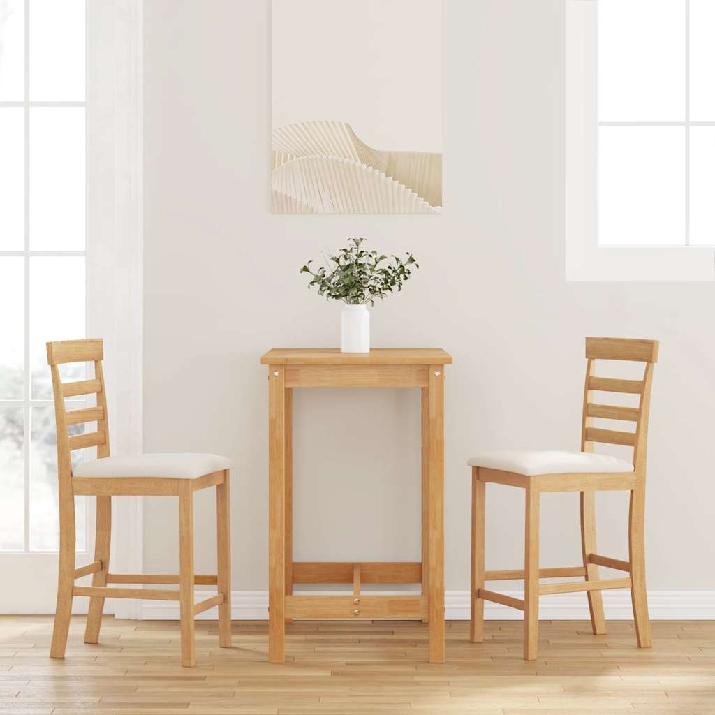 Barové Židle 2 Ks Bílé Textil