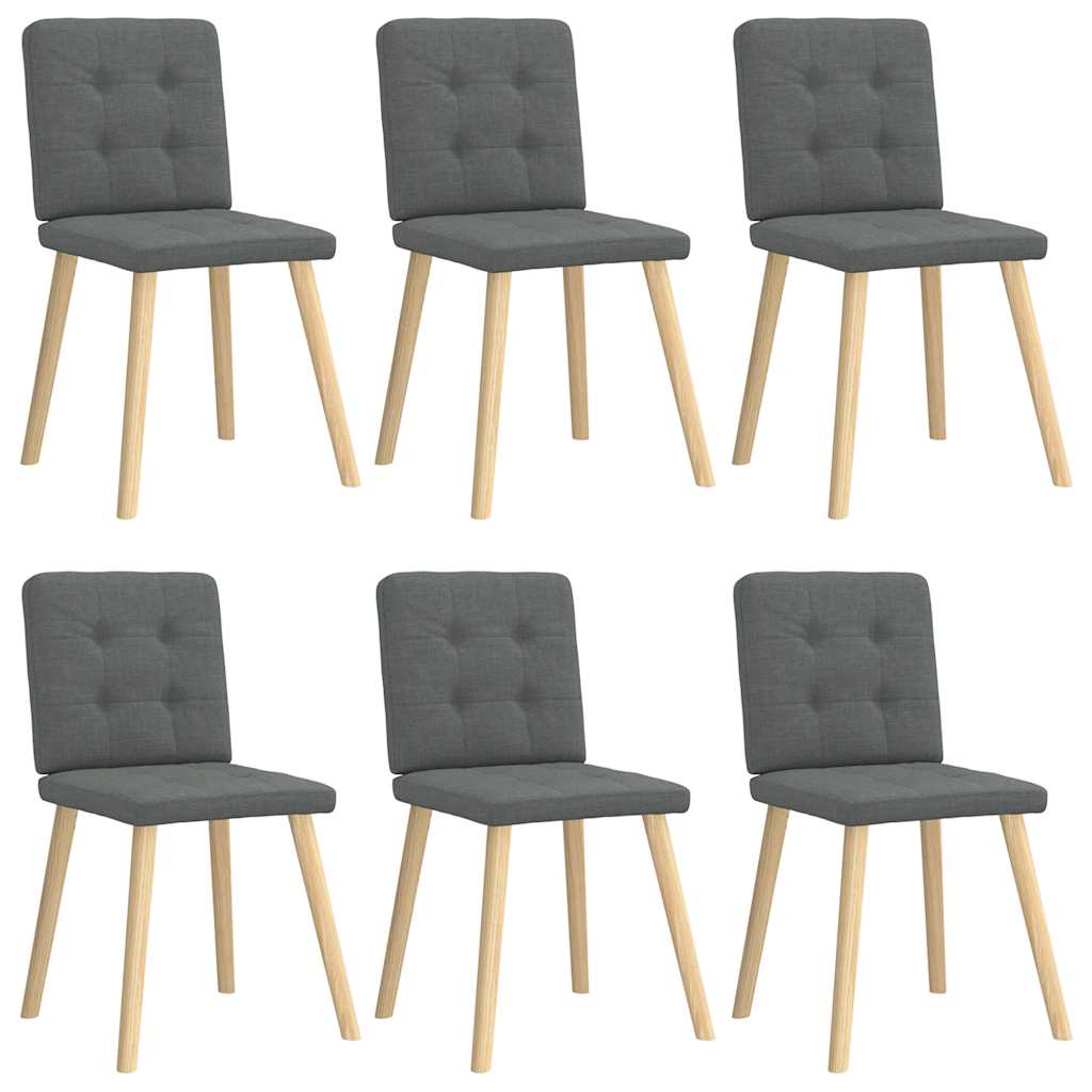 Jídelní Židle 2 Ks Černé Textil
