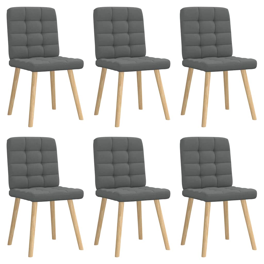 Jídelní Židle 2 Ks Světle Šedé Textil