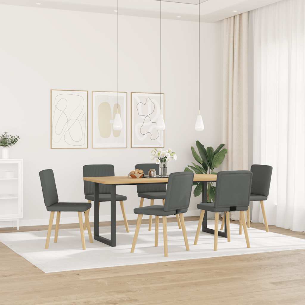 Jídelní Židle 2 Ks Černé Textil
