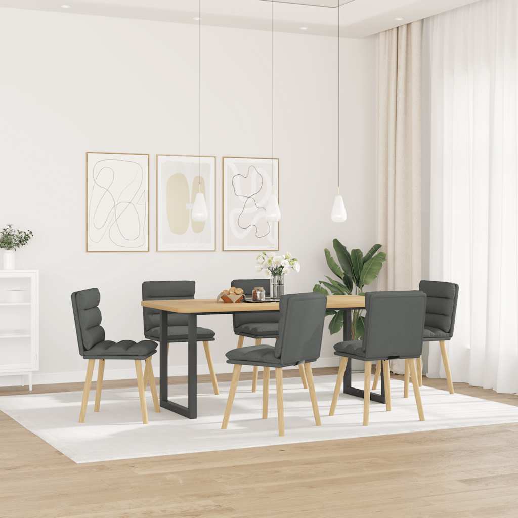 Jídelní Židle 2 Ks Černé Textil