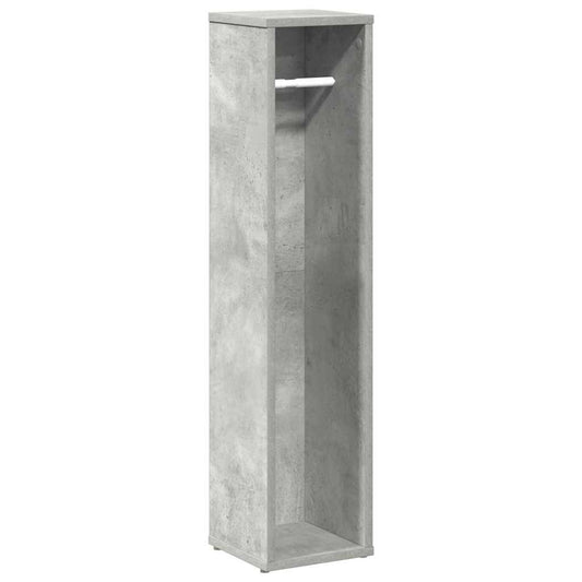 Koupelnová Skříňka S Držákem Na Role, Betonově Šedá 20,5 X 20 X 90 Cm