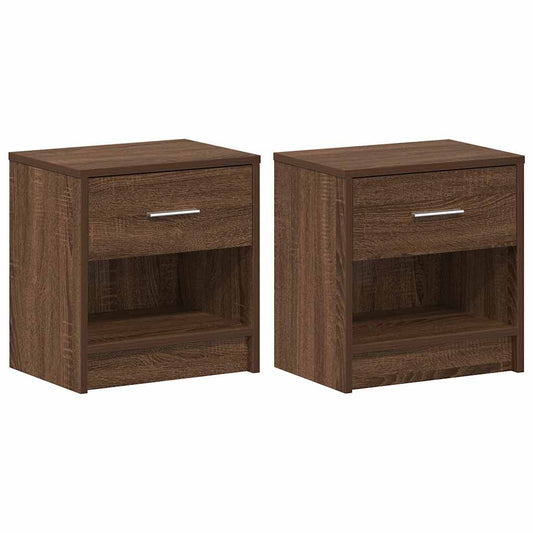 Noční Stolky 2 Ks Se Zásuvkou 39 X 28 X 41 Cm