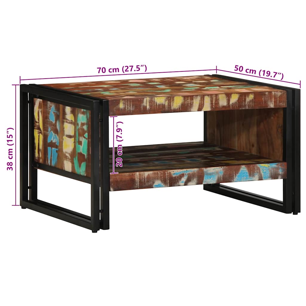 Konferenční Stolek Vícebarevné Masivní Dřevo Reclaimed Vícebarevný