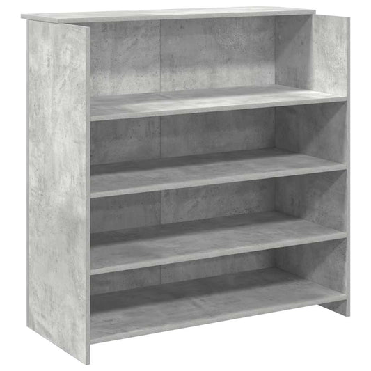 Recepční Stůl Betonově Šedý 100X50X103,5 Cm Kompozitní Dřevo