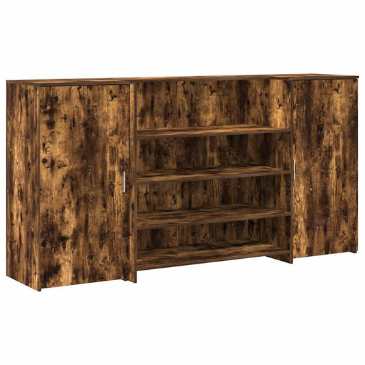 Recepční Stůl Kouřový Dub 200X50X103,5 Cm Kompozitní Dřevo