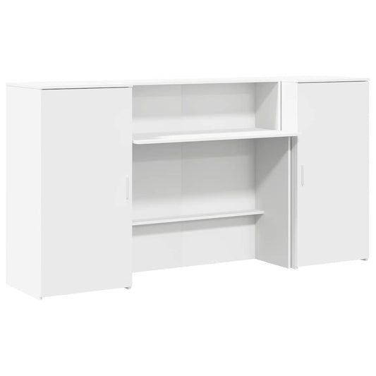 Recepční Stůl Bílý 200X50X103,5 Cm Kompozitní Dřevo