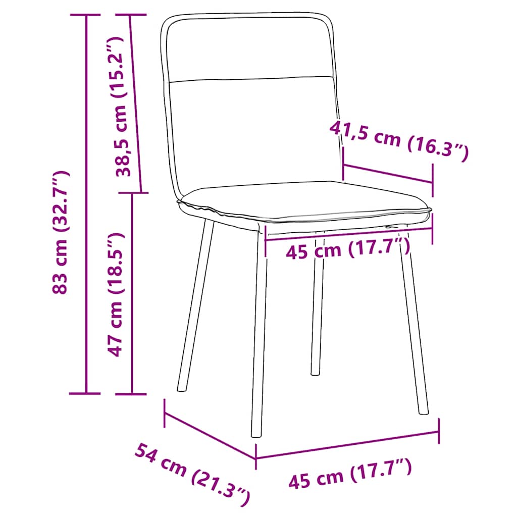 Jídelní Židle 2 Ks Modré Samet