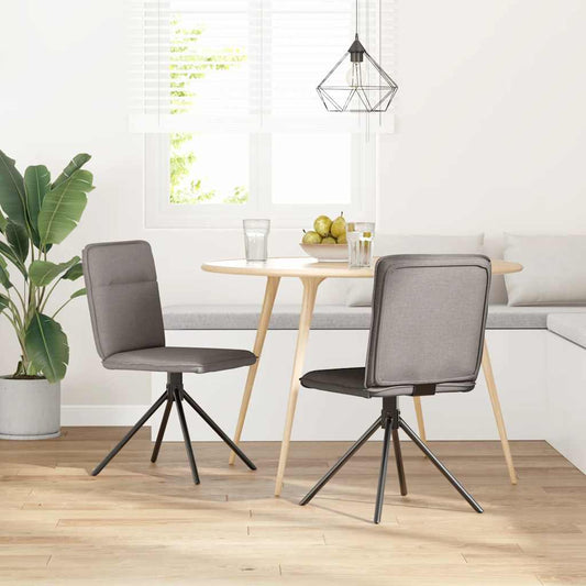 Jídelní Židle 2 Ks Taupe Textil