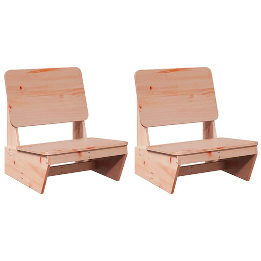 Zahradní Židle 2 Ks 60X64X70,5 Cm Přírodní