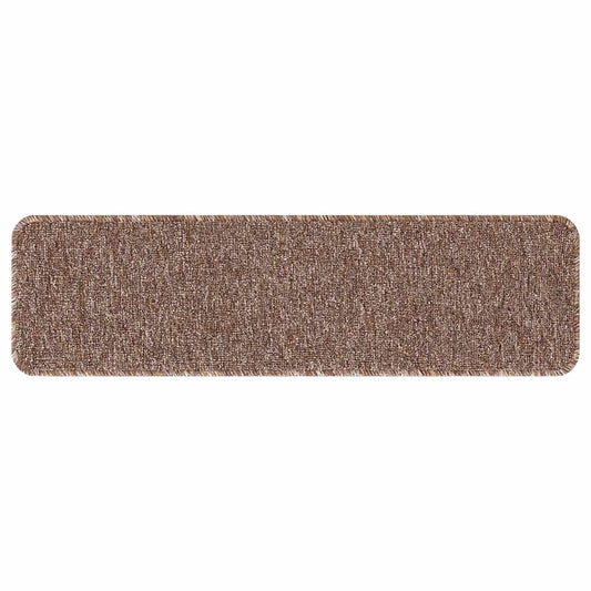 Protiskluzové Podložky Na Schody 15 Ks 75 X 20 Cm Hnědá Pp