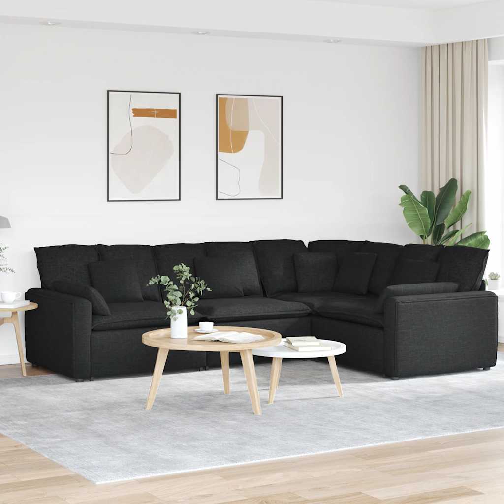 Modulární Pohovka S Polštáři Textil