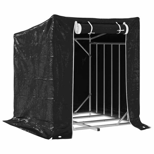 Stojan Na Palivové Dřevo S Krytem 100,5X100,5X110,5 Cm