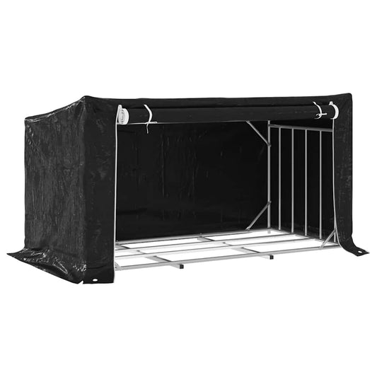 Stojan Na Palivové Dřevo S Krytem 200,5X100,5X110,5 Cm