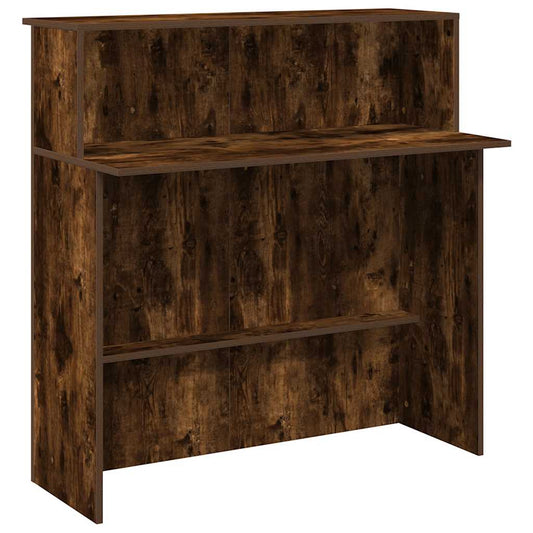 Recepční Stůl Kouřový Dub 100X50X103,5 Cm Kompozitní Dřevo