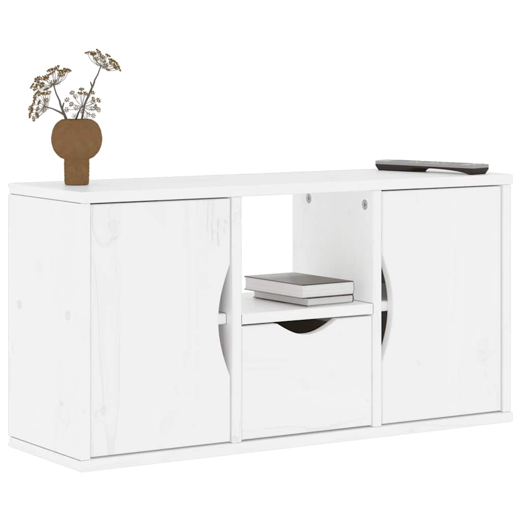 Tv Skříňka Se Zásuvkou "Odda" 79X24X40 Cm Borovicový Masiv