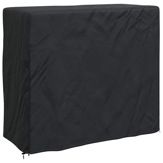 Kryt Na Stojan Na Dřevo 61 X 122 X 106 Cm Obdélníkový Černá