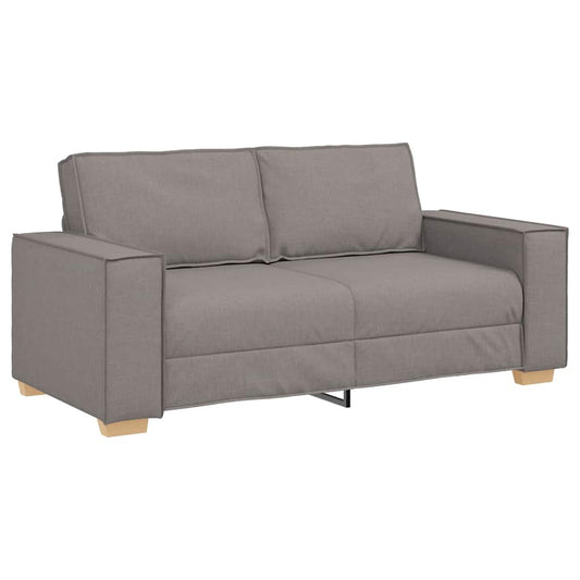 Dvoumístná Pohovka Taupe 140 Cm Látka