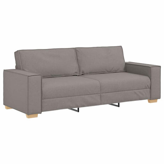 3-Místné Sofa Taupe 220 Cm Textil