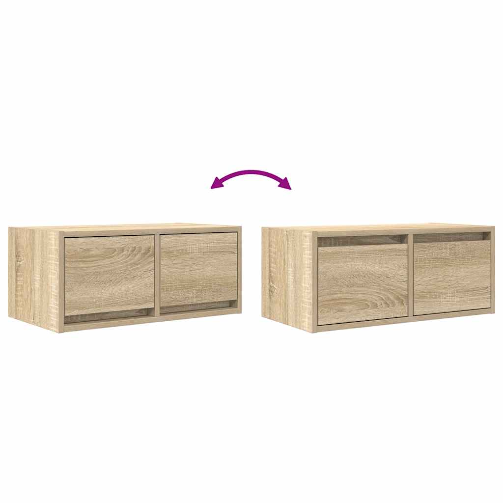Tv Skříňka Dub Sonoma 60X31X25,5 Cm Kompozitní Dřevo