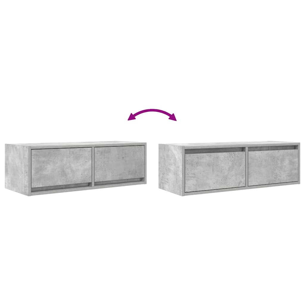 Tv Skříňka Betonově Šedá 80X31X25,5 Cm Kompozitní Dřevo