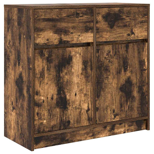 Příborník Se Zásuvkou 80X34X76Cm Dřevěná Konstrukce