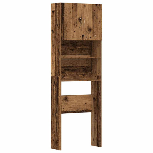 Skříňka Na Pračku Old Wood 64X24X190 Cm Dřevěná Konstrukce