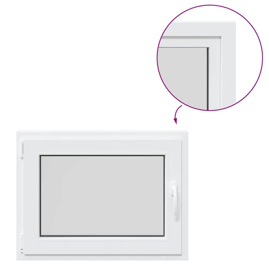 Sklepní Okno "Risor" 80X60 Cm Sklopné&Otočné Din Levé Bílé
