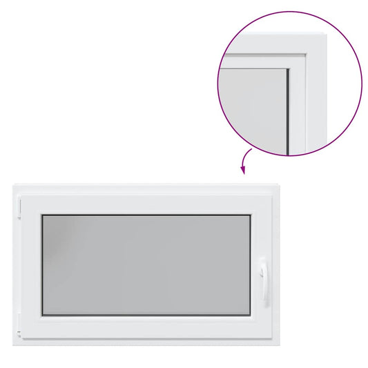 Sklepní Okno "Risor" 100X60 Cm Sklopné&Otočné Din Levé Bílé