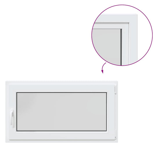 Sklepní Okno Risor 110X50 Cm Sklopné&Otočné Din Pravé Bílé