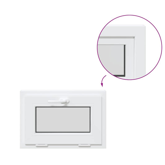 Sklepní Okno "Risor" Výklopné 2 Skla Bílá