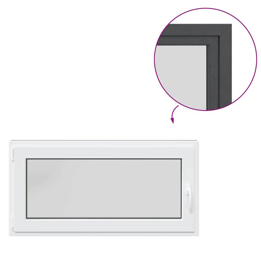 Sklepní Okno Risor 120X60Cm Sklopné&Otočné Din Levé Antracitové