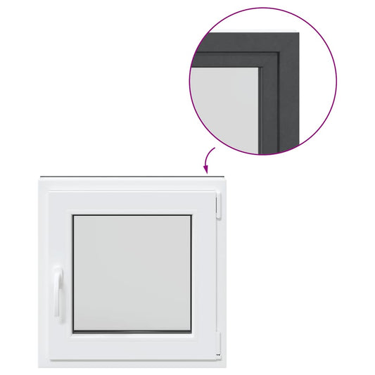 Sklepní Okno 60X60 Cm Výklopné&Otočné Din Pravé Antracitové