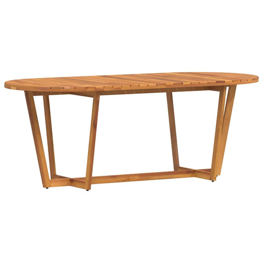 Zahradní Jídelní Stůl Oválný 200 X 90 X 75 Cm Masivní Akácie