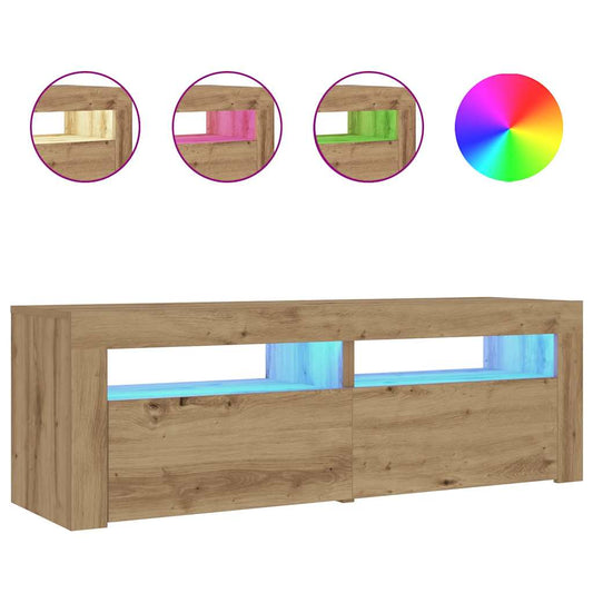 Noční Stolky 2 Ks S Led Osvětlením Dub Artisan 60 X 35 X 40 Cm