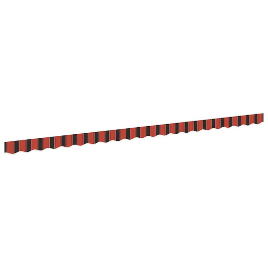 Náhradní Lem Markýzy Oranžová A Černá 480 X 20 Cm Polyester