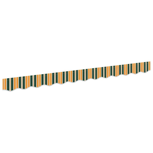 Náhradní Lem Markýzy Zelená A Žlutá 330 X 20 Cm Polyester