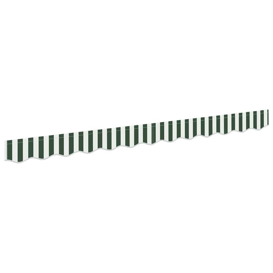 Náhradní Lem Markýzy Zelená A Bílá 280 X 20 Cm Polyester