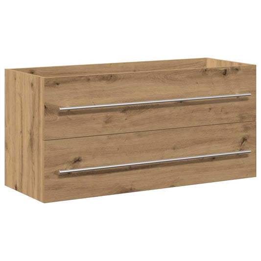 Koupelnová Skříňka Pod Umyvadlo, Dubová, Řemeslná, 100 X 38,5 X 48 Cm, Z Umělého Dřeva