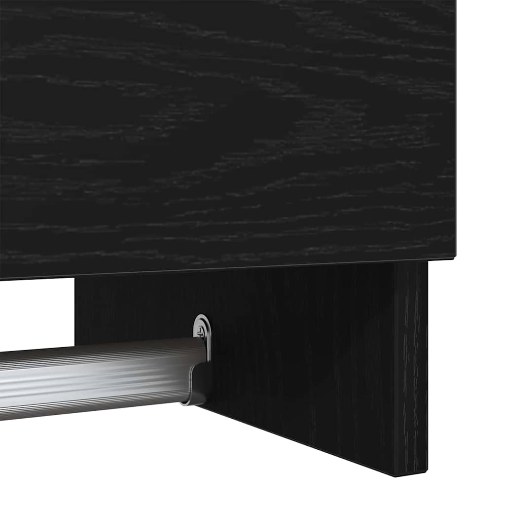 Šatní Skříň Černý Dub 100 X 32,5 X 35 Cm Kompozitní Dřevo