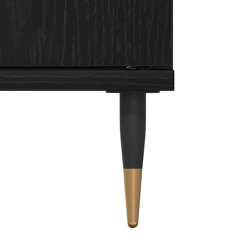 Skříňka Pod Umyvadlo Černý Dub 80 X 33 X 60 Cm Kompozitní Dřevo