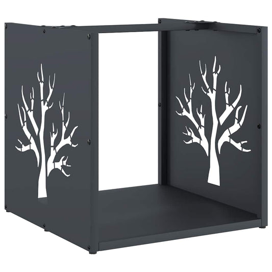 Stojan Na Palivové Dřevo Antracit Ocel Válcovaná Za Studena