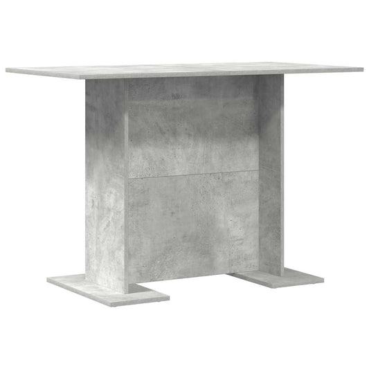 Jídelní Stůl 110 X 60 X 75 Cm Kompozitní Dřevo Betonově Šedá